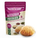 Protein Chef Multigrain Atta 1Kg | High Protein Wheat Flour with Multi Grain Millet & Pulses | Double Protein | Fiber Rich Protein Atta makes Fluffy & Tasty Roties