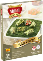 VIMAL Ready to Eat Palak Paneer Instant Mix with No Added Preservative and Colours - 300g