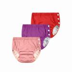 Chinmay Kids Combo of Baby Swim Diaper Waterproof Reusable Leakproof Adjustable Infant Pool Pant Boys Girls Swimsuit, Age Group - (4 months - 3 Years) (Pack of 3, Red,Purple,Pink)