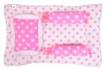 Toddylon New Born Baby Bedding Set Cradle Mattress with Super Soft Pillow and Bolsters