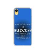 Casotec Success Motivational Design Printed Silicon Soft TPU Back Case Cover for Apple iPhone XR