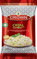 CROWN Opal 7 | 30 KG | Gluten Free, Double Polished, Natural Basmati Rice, 30 kg