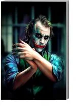 Surmul Multicolor Sunboard Medium Joker The Dark Knight Abstract Poster Quotes Face Self Adhesive Sticker