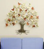 vedas Paarvi Butterflies Tree Wall Decor Hanging & Wall Mounted Sculpture Home Decor