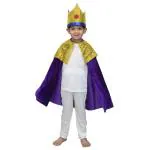 KAKU FANCY DRESSES King Robe/Cloak King Robe/California Costume -Purple, 7-8 Years, for Boys