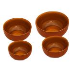 Caffeine Brown Stoneware Serving Bowl (Set Of 4)