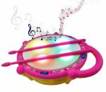 Flash Drum Series, Flash Drum with 3D Lights, Music Baby Toy for 2 3 4 Years Kids - Multicolor