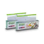 pristu Greenzipper Seal Freezer Food Storage Bags 15 Bags in 1 Box Microwave Safe, Re-usable, Washable, Transparent & BPA Free (LARGE 2X)