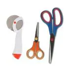 Blue Wonder Stainless Steel Apex Pizza Cutter With Multipurpose Use Double Scissor Set and (Multicolour, Pack of 2)