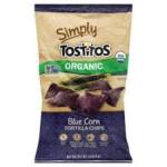 Frito Lays Tostitos Organic Blue Corn Tortilla Chips With Sea Salt, 255 Gm