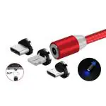 COKU Micro USB Type C 3 In 1 Magnetic USB Charging Cable For All Android And I-Phone Smartphone