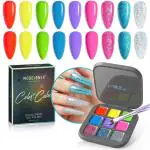 MODELONES Bonfire Amour 9 Shades Palette Solid Cream UV Gel Polish Color Cube Nail Polish