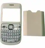 Imbi White Plastic Back Panel For Nokia C3