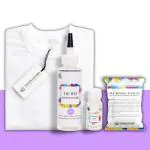 Kadam Skin Friendly Tie Dye Bottle With White T-Shirt, 100% Cotton 180 Gsm T-Shirt, Dye Activator - Color Fixative Included, Cold Fabric Dye Colors (14-16 Y