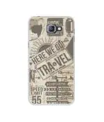 Casotec Travel Design Printed Silicon Soft TPU Back Case Cover for Samsung Galaxy A9 Pro (2016)