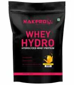 NAKPRO HYDRO Whey Protein Hydrolyzed | 25g Protein, 5.8g BCAA Protein Supplement Powder (1 Kg, Mango)