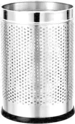 SHIVOM STEELS 5 LTR DUST BIN PERFORATED STINLESHIVOM STEELSs STEEL PORTABLE
