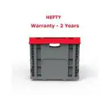 Hefty Multi-Purpose Folding Plastic Storage Crate with top cover 25kg