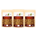 90's MILL Roasted Chana, Whole With Skin | Organic Roasted Chana- Plain Yellow Brown Healthy Radhe Roasted Chana, Bhuna Chana (Desi Chickpeas) | Healthy Snacks for Foodie Indians-1Kg*3Pack