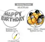 FANEX Solid Party Decoration Combo (Pack of 64)