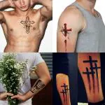 Temporary Tattoowala Jesus Cross Designs Combo pack of 4 Temporary Tattoo Sticker For Men and Woman Temporary body Tattoo