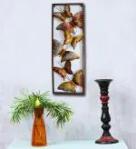 CraftVatika Multicolor Metal Butterflies Wall Mounted Sculpture Frame 44 x 30.48 cm