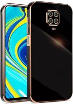 Mintak Redmi Note 9 Pro Black Silicon Scratch Resistant and Shockproof Mobile Back Cover