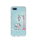 Casotec Lover Kissing Design Printed Silicon Soft TPU Back Case Cover for Realme C2