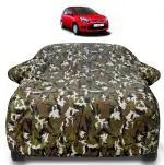 Auto Hub Ford Figo Car Cover with Mirror Pocket and Soft Cotton Lining,Waterproof Ford Figo Car Body Cover, Army Print