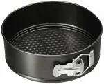 Kunya 18cm Nonstick Teflon Coated Springform Cake Tin / Pan / Tray | Round Cake Mould Baking Tray (7 inch) Tin Teflon Round Cheese Cake Mould (Black)