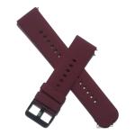 RUPELIK (20mm Blk Metal Kundi Strap Wine Red) Strap for Samsung Gear S2 Classic / Samsung Active / Samsung Galaxy Active 2, Amazfit Bip Lite / Amazfit Gts, Noise X-Fit 1, Evolve 2, Noise ColorFit Brio, Noise ColorFit Qube, Strap (20MM)