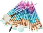 STUNHUB Professional Makeup Brushes Set Make up Brushes Premium Synthetic Kabuki Foundation Blending Brush Face Powder Blush Concealers Eye Shadows (Sky-blue- Pink 20Pcs)