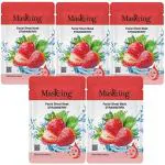 Masking Skin Glowing Facial Sheet Mask for Women Men Strawberry Sheet Mask Suitable for all type skin Pack of 05