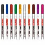 SONI OFFICE MATE Fine Tip Slim Ceramic Marker (Set of 8, Multicolor)