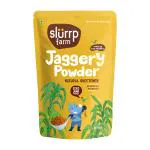 Slurrp Farm Jaggery/Gur/Gud Powder, Healthy Sugar Substitute, Unbleached Jaggery, 300g