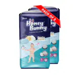 Honey Bunny Extra Large (XL) Size - 42 diapers| Pack of 2 | (12-17-kgs) with Wetness Indicator, Silky Soft - Bubble sheet| (12-17-kgs) with Wetness Indicator, Silky Soft - Bubble sheet
