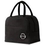 Awestuffs Insulated Travel Lunch Bag for Women Men Adults Nylon Storage for Office, School, College and Picnic Eco Friendly Reusable & Washable (Small)