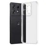 Fashionury Shockproof Transparent Back Cover Case for Motorola Edge 50 Pro 5G | Camera & Screen Protection | Ultra Clear Soft Silicone Back Cover Case for Motorola Edge 50 Pro 5G