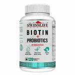 SWISSLIFE FOREVER Biotin with For Long & Thick Hair Growth, Glowing Skin & Longer Nails | For Men And Women - 120 Veg Tablets