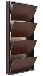 Grazia Black Metal Collapsible Shoe Rack