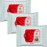GINNI Cleansing Makeup Remover Wipes (Rose) (30 wipes/pack) (Pack of 3)