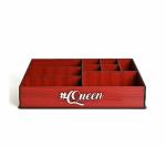 Future Works Wooden 9 Compartments Multi Purpose Dressing Table Organizer| Makeup Skincare Organiser| Make Up and Jewellery Organizer| Makeup Organizer for Women, Girls (Queen) [ '30.48 ', ' 22.86 ', ' 6.35 cm']