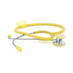 RCSP Stainless Steel Dual Head Stethoscope Cardiology For Doctors And Medical Student Pediatric And Adult Stethoscope (Yellow)
