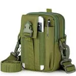 CARRY TRIP Tactical MOLLE Pouch with Adjustable Shoulder Strap,Hiking Waist Pack, Tactical Bag Multi-Purpose Utility Gadget Tool Belt, for Outdoor Hiking Camping Cycling Fishing Daily Use