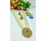 Gyaan Jewels Handmade Alloy Earring and Necklace Set Multicolor (Women) (Pack of 1) Free Size