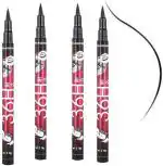 BINGEABLE...ENJOY THE DIFFERENCE Waterproof Black Yankina Sketch Pen Eyeliner Stay Up To 36 Hours (Set Of 4)