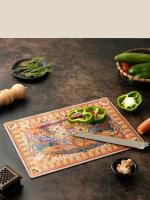 KOLOROBIA Sylvan Egyptian Chopping Board|Eco-Friendly, Anti-Microbial|Perfect for Kitchen Fruits, Veggies & Cheese (29.5x19.5cm)