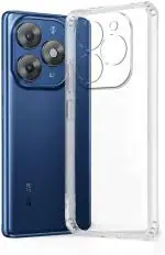 COVERBLACK Silicon Back Cover Compatible model for Infinix X6525 / SMART 8 / 8HD - Transparent