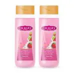 Camay Crme And Strawberry Shower Gel, 500 Ml (Pack Of 2)