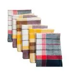 SHOP BY ROOM Plain Weave Cotton Cloth for Kitchen Cleaning Purpose, Household Dusting, 16 x 24 inch, Multicolour - Pack of 6